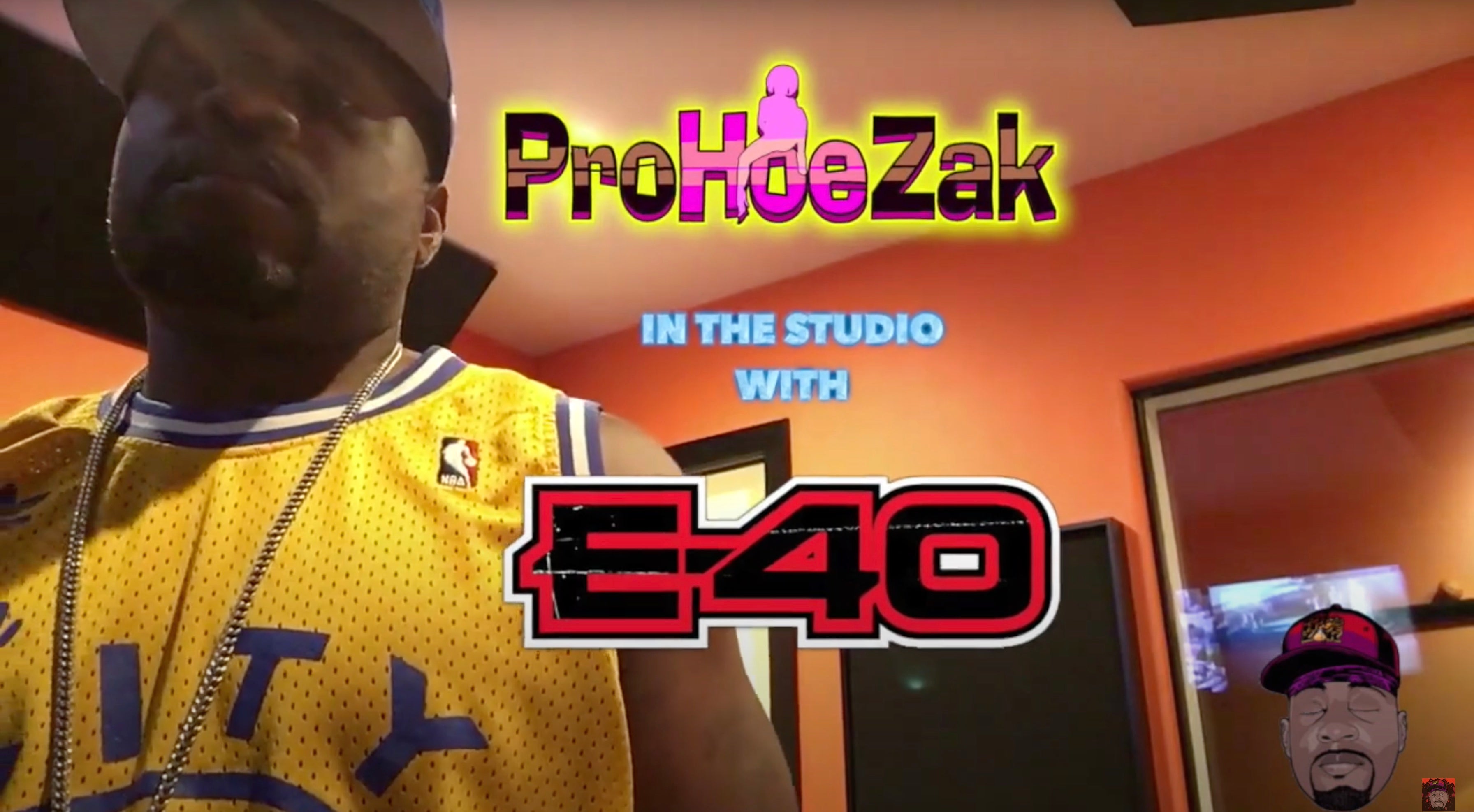 Load video: ProHoeZak in the studio with E-40